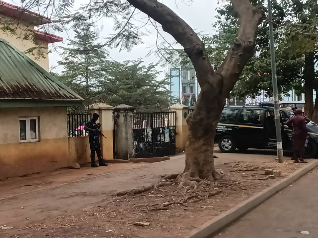 Tight Security as Nenadi Usman Assumes Control of Labour Party Secretariat