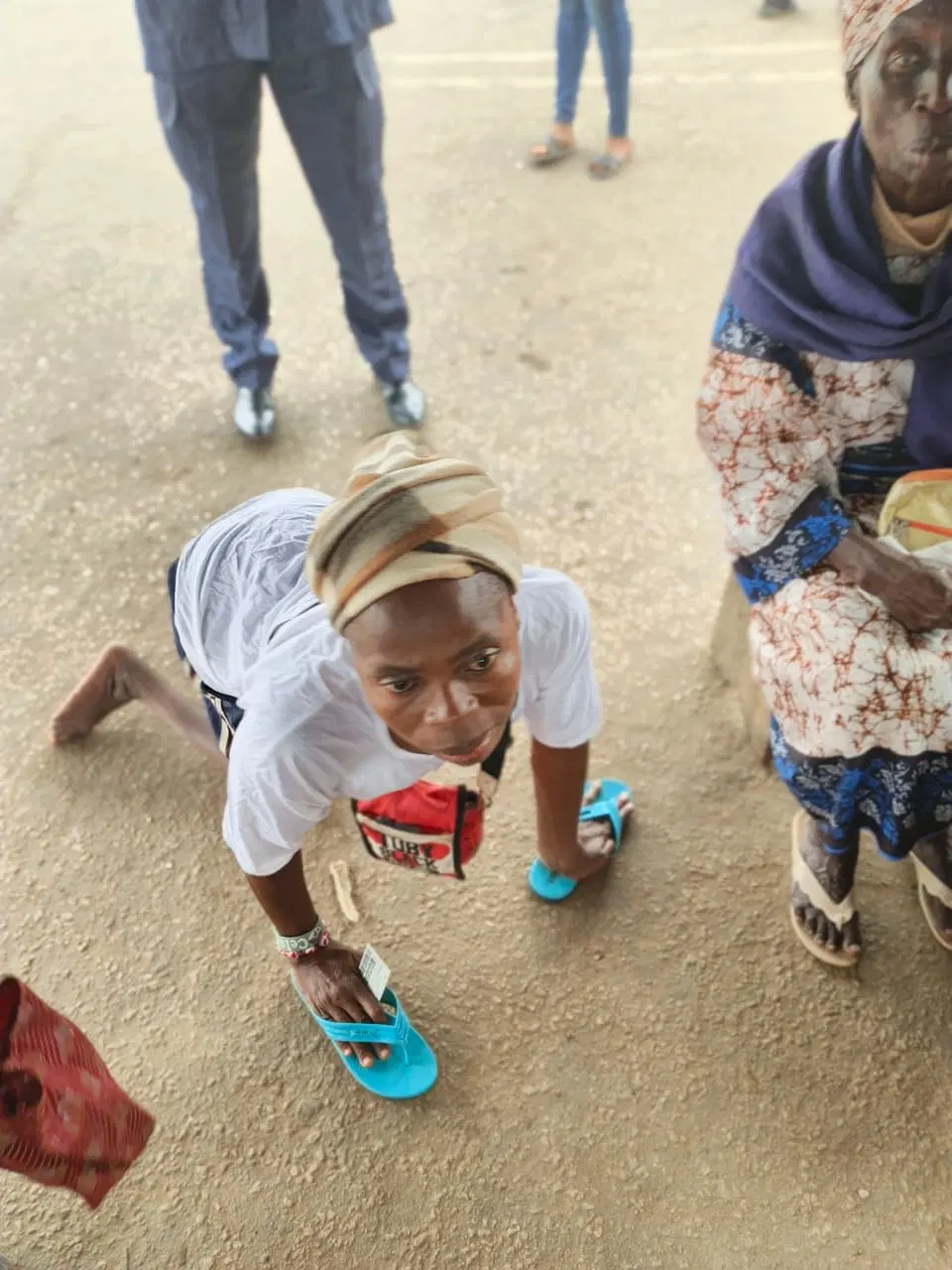 physically challenged voter votes during saturdays osun governorship election