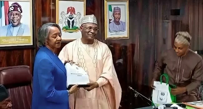 Yakubu Hands Over INEC Leadership to Agbamuche-Mbu as Acting Chairman