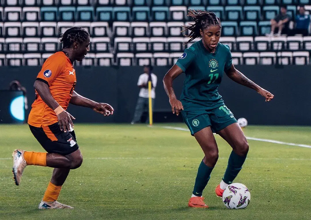 WAFCON: 10-Woman Super Falcons Edge Zambia 1-0 to Revive Quarter-Final Hopes